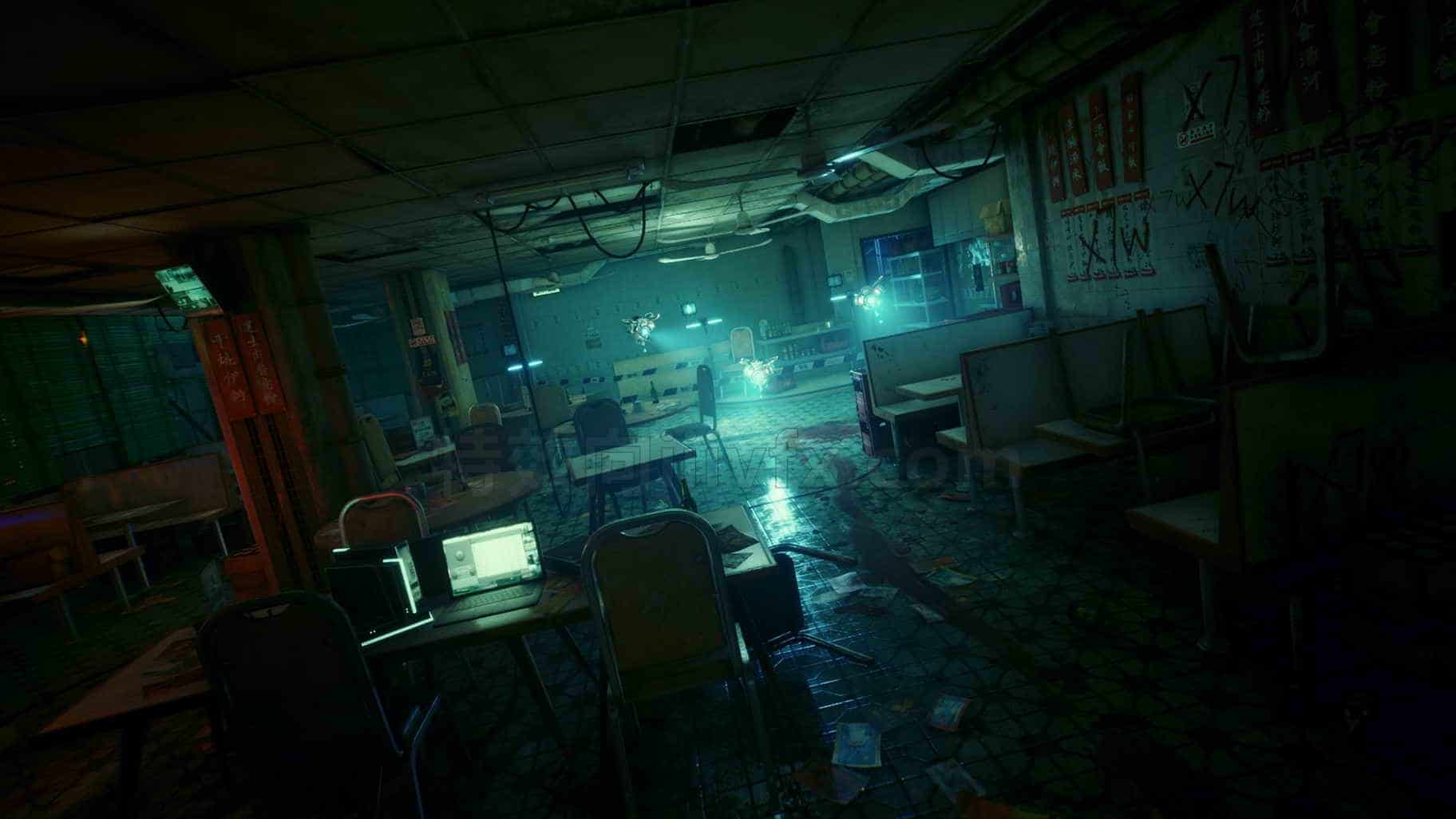 古风国风模型UE5032-Restaurant-Crime-Scene雅典古代建筑日式风格UE5项目