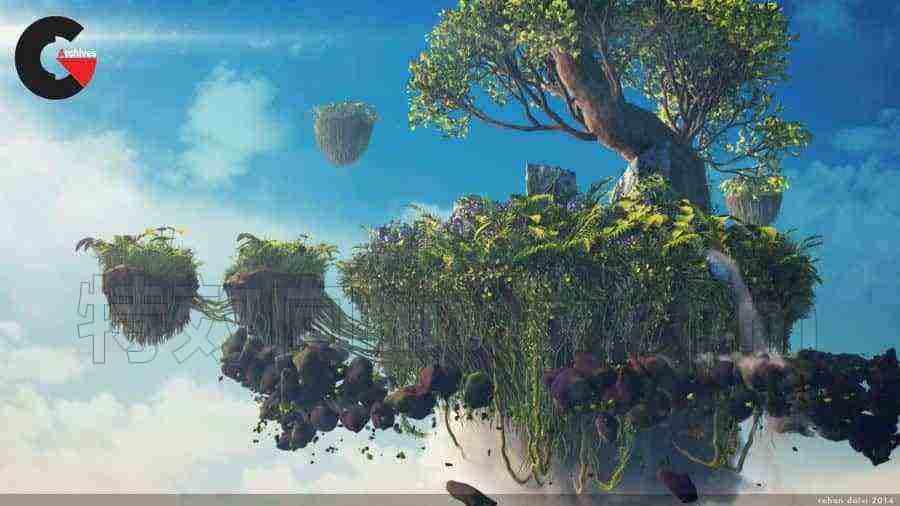 Houdini漂浮岛Floating island课程