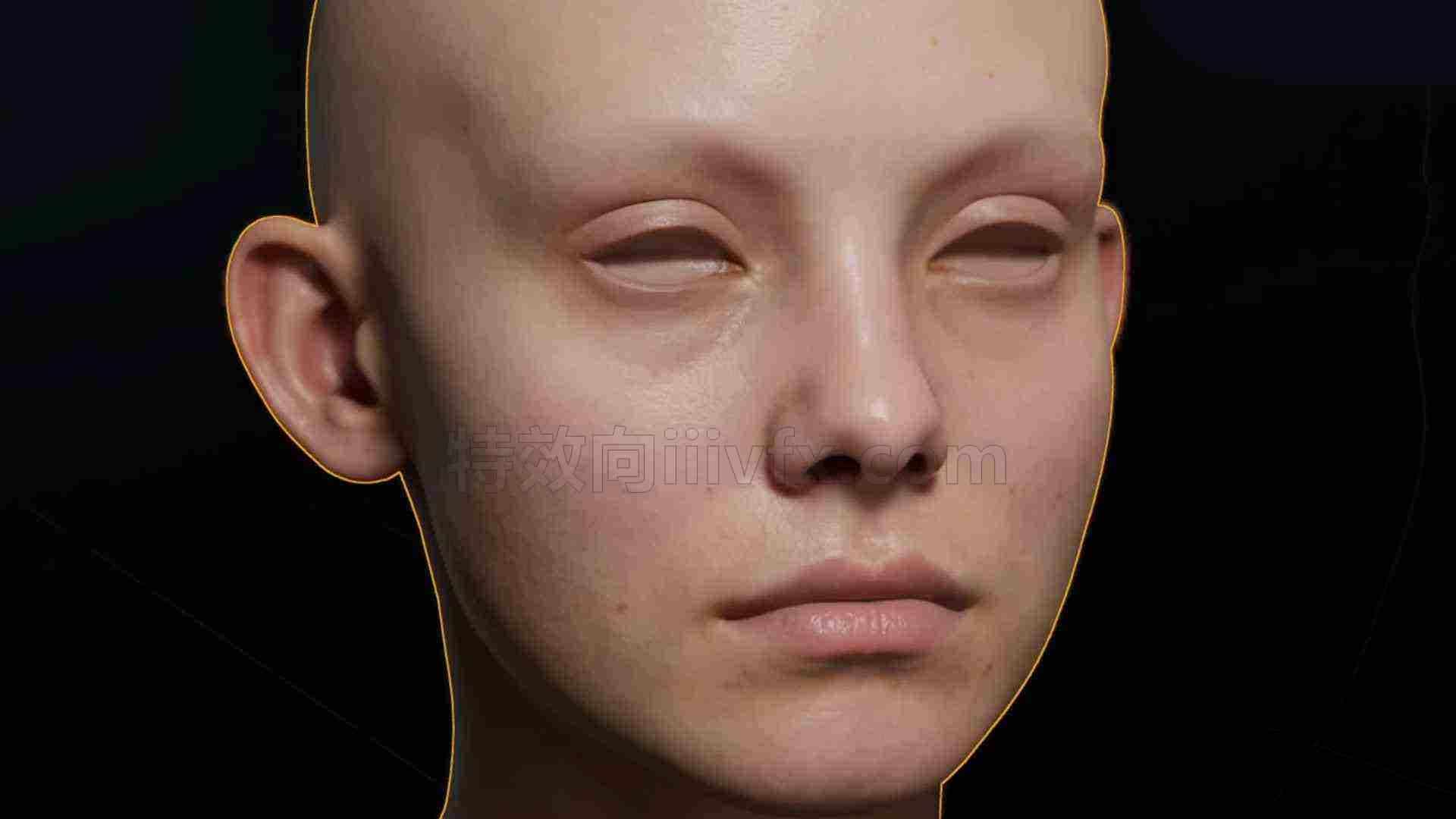 教程】虚幻5 写实次表面散射材质（皮肤质感）高级教程 配套课件下载