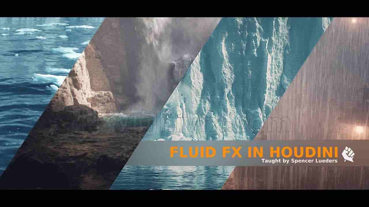 删除复制类-H破冰川水景Houdini深入学习流体水景特效Rebel