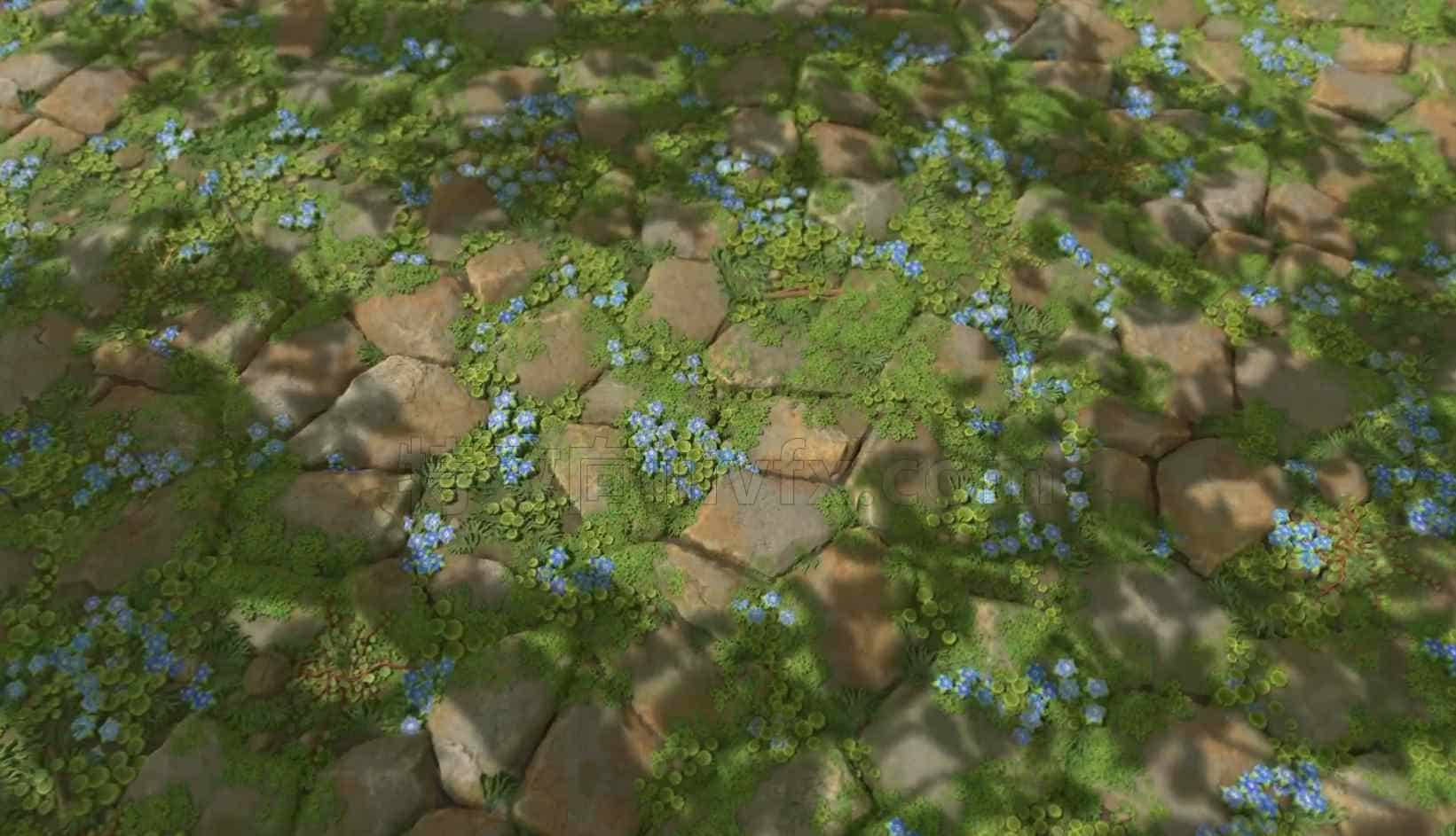在Substance Designer中为游戏创建复杂材质花草地