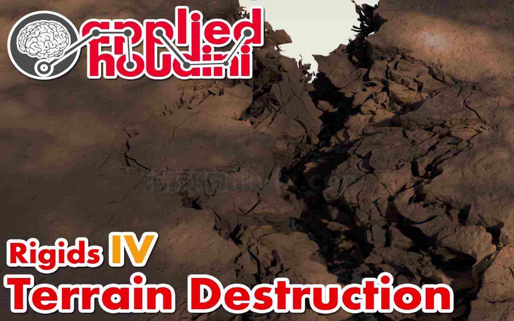 217篇 Applied Houdini Rigids IV – Terrain Destruction四 地裂