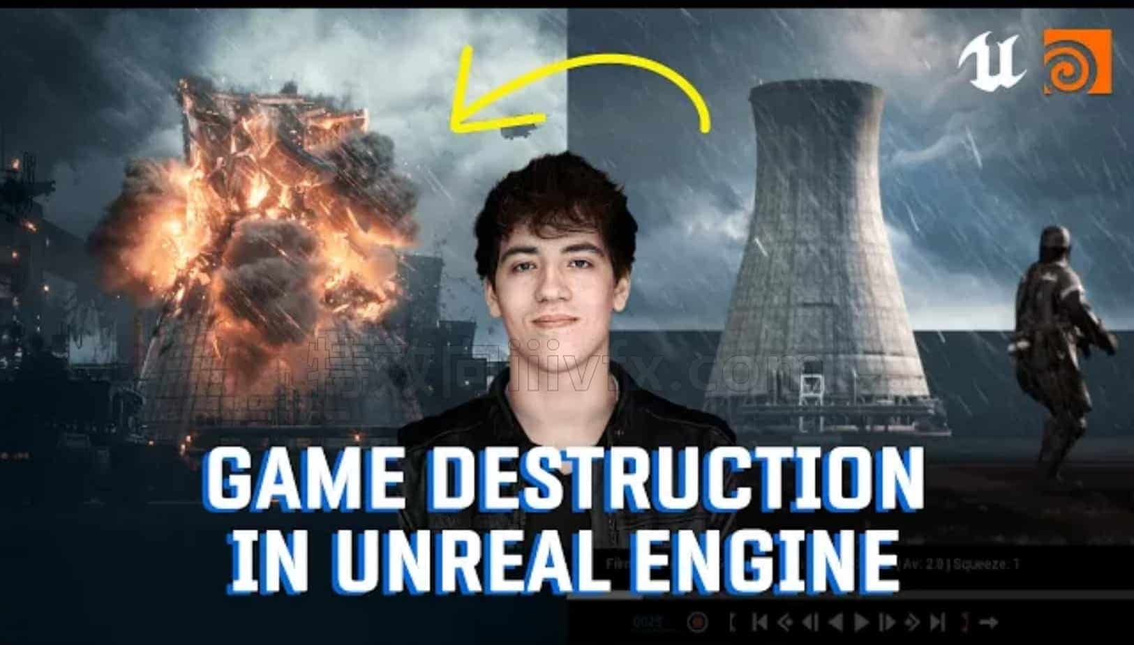 学校Doublejumpacademy虚幻引擎中的游戏破坏：从理论到精通Game Destruction in Unreal Engine: From Theory to Mastery双跳