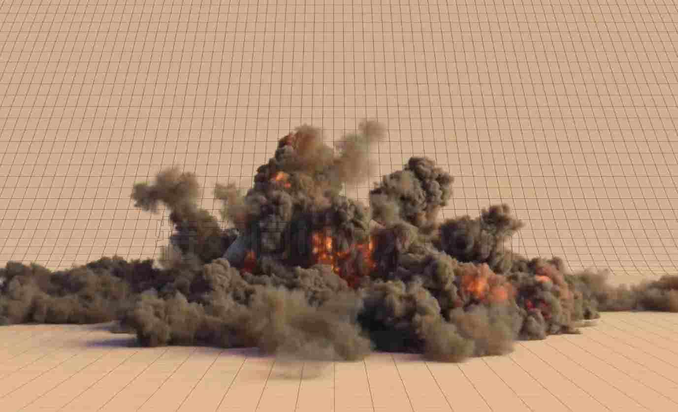 houdini导弹炸地爆炸hip工程文件