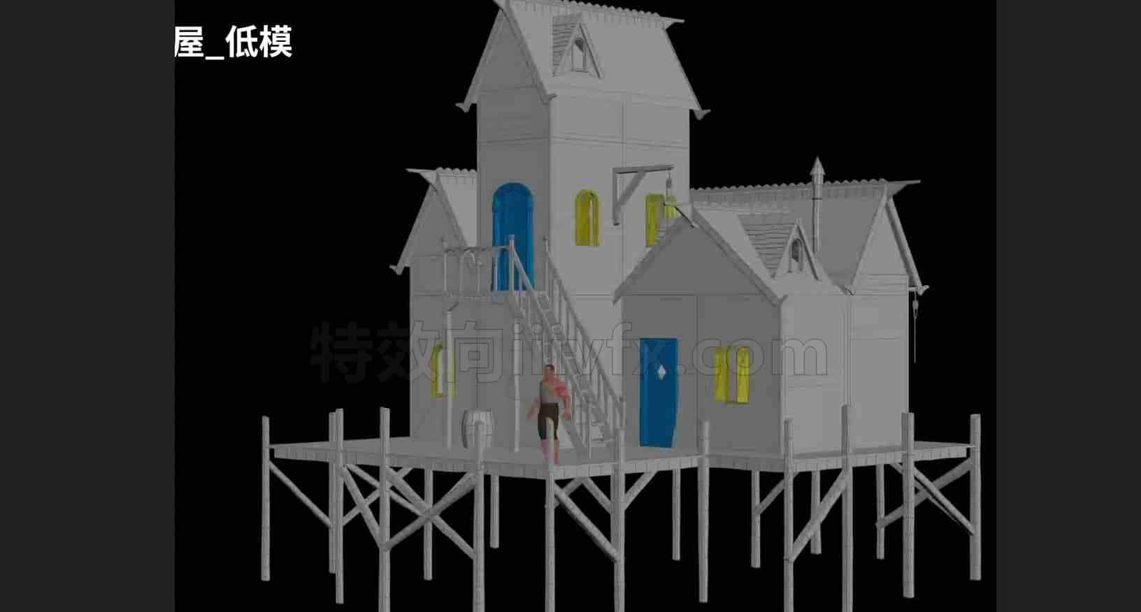 【Houdini&PCG】程序化建模-湖边小屋工程分享