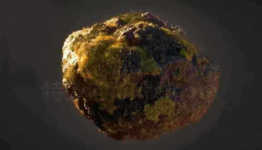Houdini程序化石头rock和苔藓hip工程文件