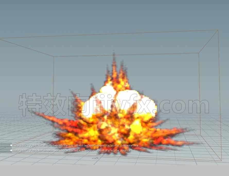 三维影视特效houdini带刺爆炸pyro文件j2