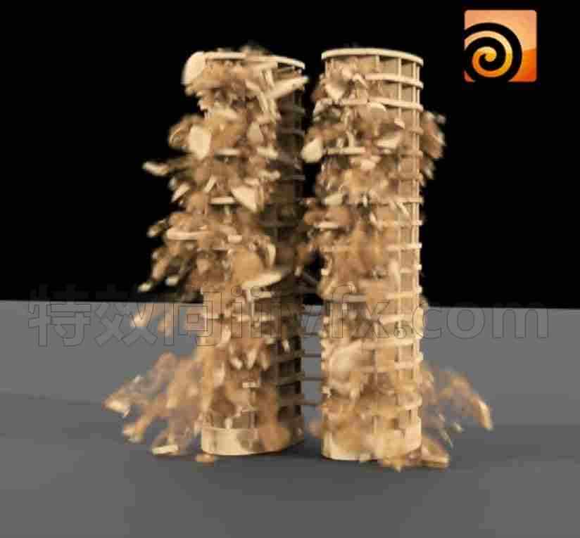 建筑破碎倒塌hip工程文件D