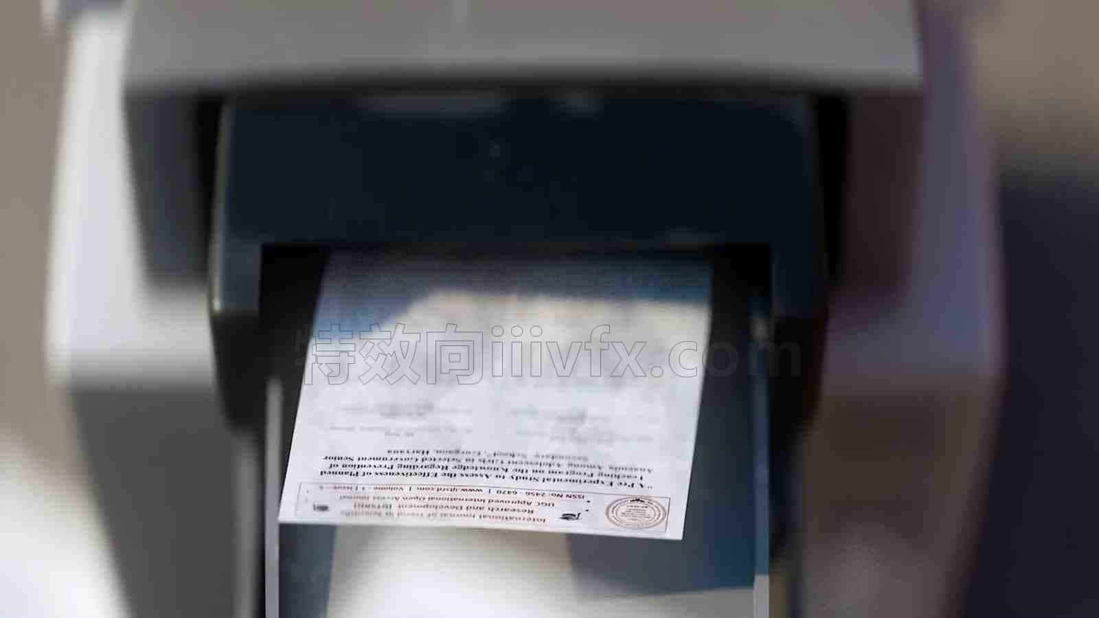 第200篇打印机飞出大量纸张-类钞票雨hip工程