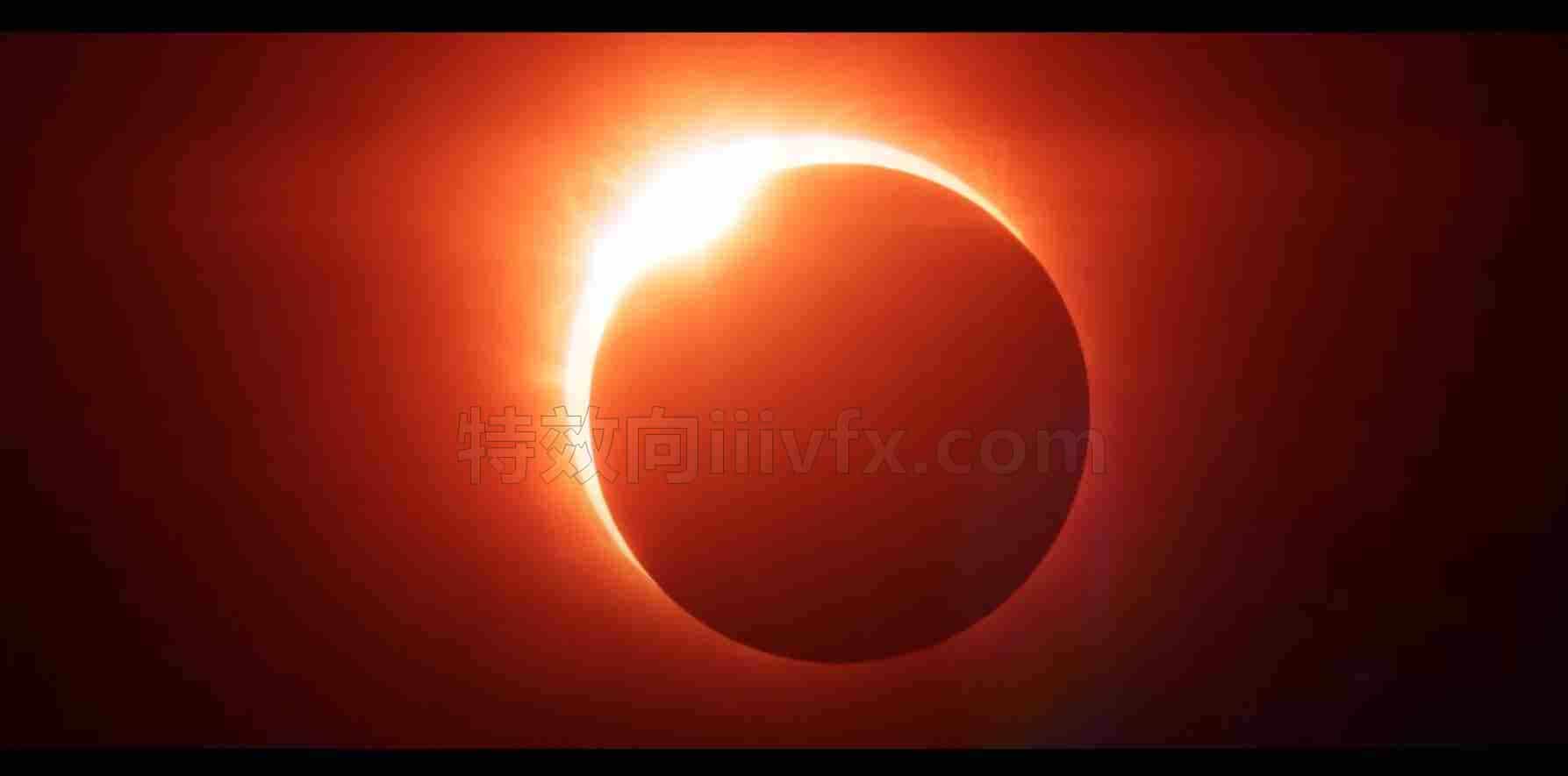 Houdini太阳材质日食效果Eclipse Arcs MaterialX Shader