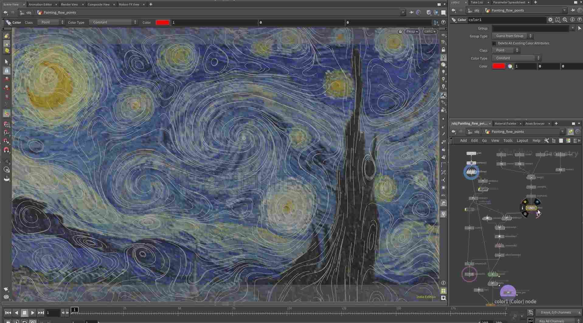 星空绘画hip工程