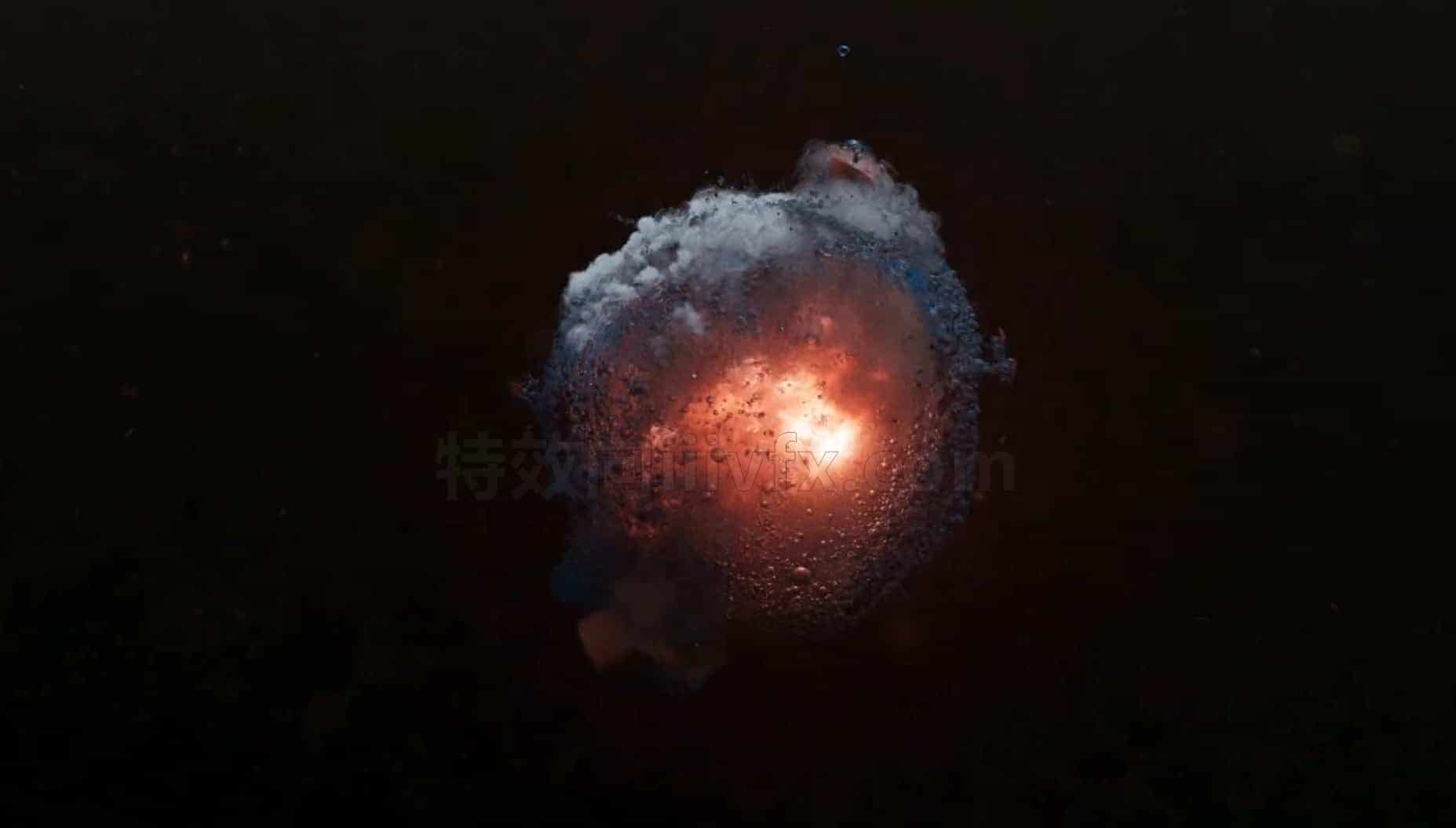 Houdini水下爆炸水下爆炸效果工程文件hip臀部