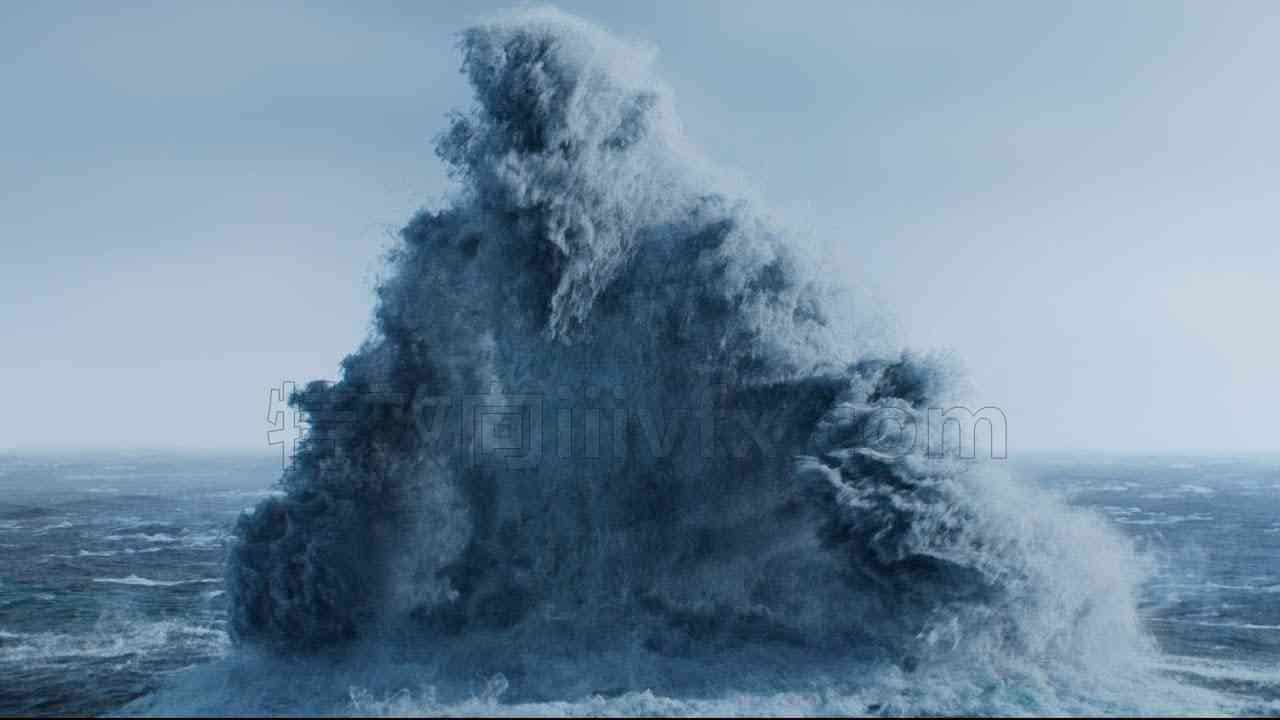 Houdini巨人出水效果-水人工程文件Water Monster Hip File水怪