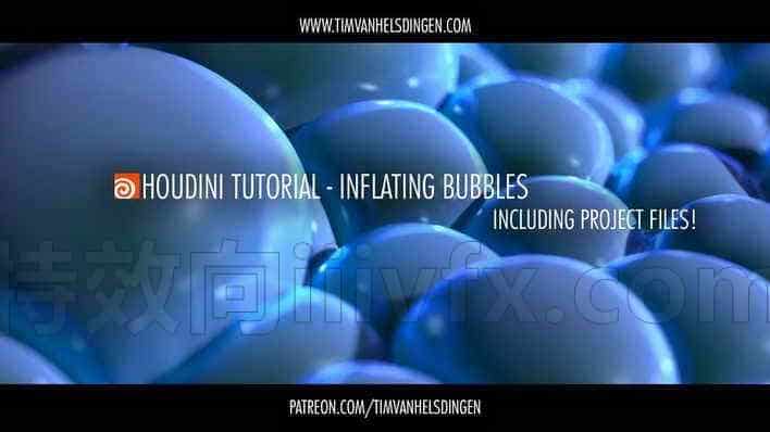 气泡泡沫膨胀Houdini Tutorial – Bubble inflation