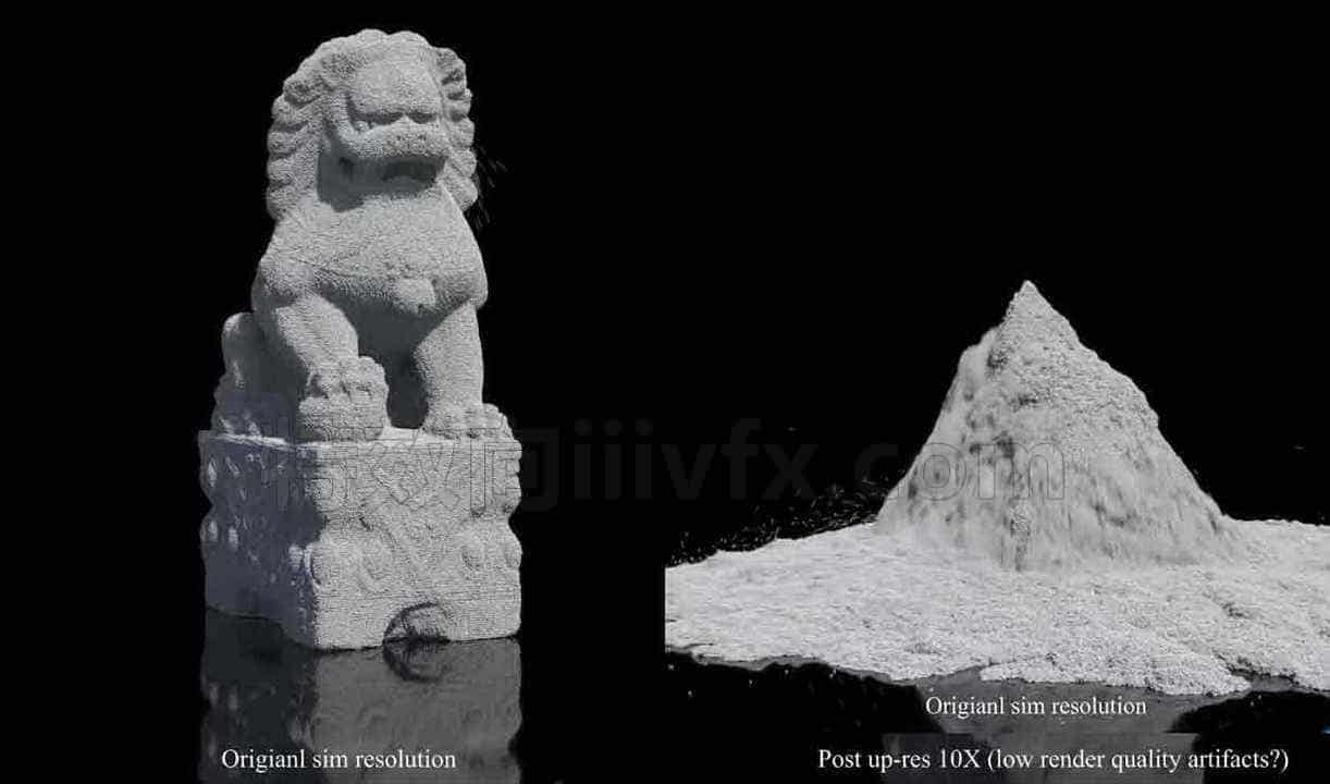 Houdini 地面尘土卷起泥沙 烟雾海洋旋涡漩涡三种类型工程文件
