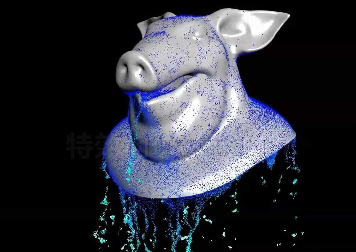 houdini流体粘连物体特效hip工程文件
