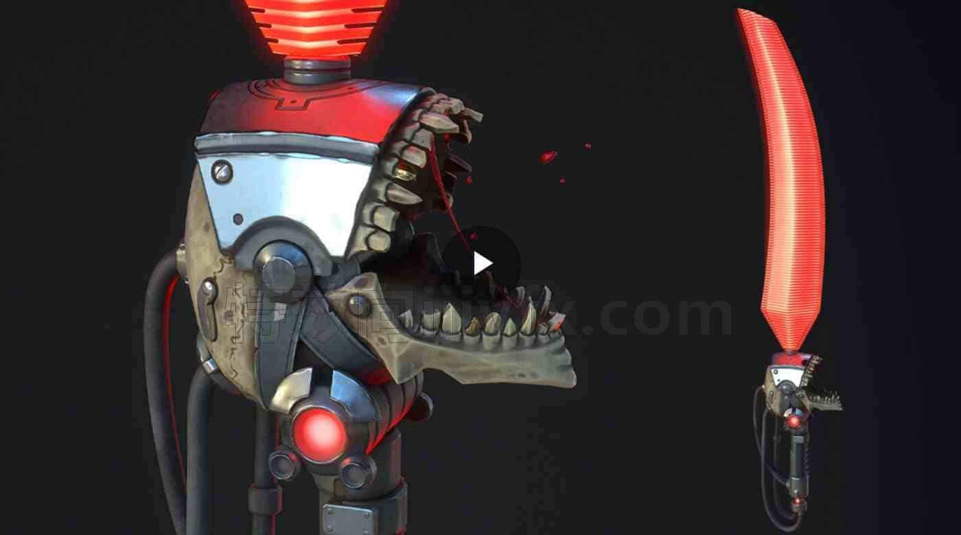 3ds max为游戏制作激光剑creating a laser sword for games