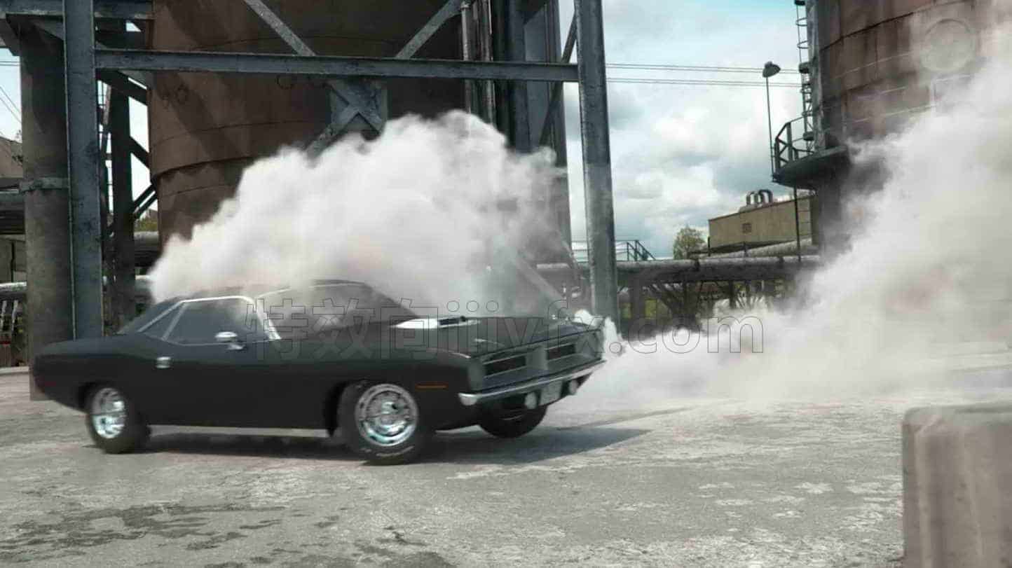 第145篇 汽车烟元素Houdini Elements – Smoke