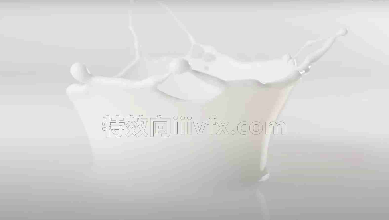 牛奶水滴入水中水花hip工程