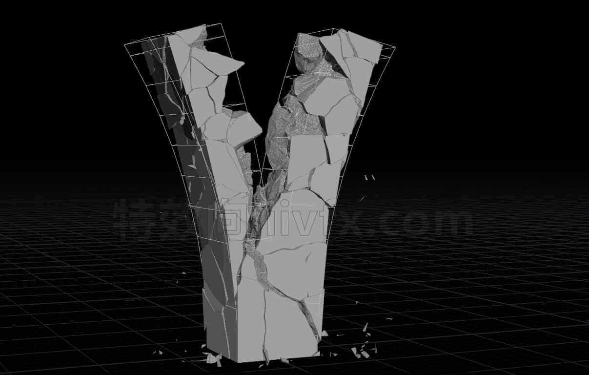 houdini18发布会破碎扭曲引导倒塌hip工程文件