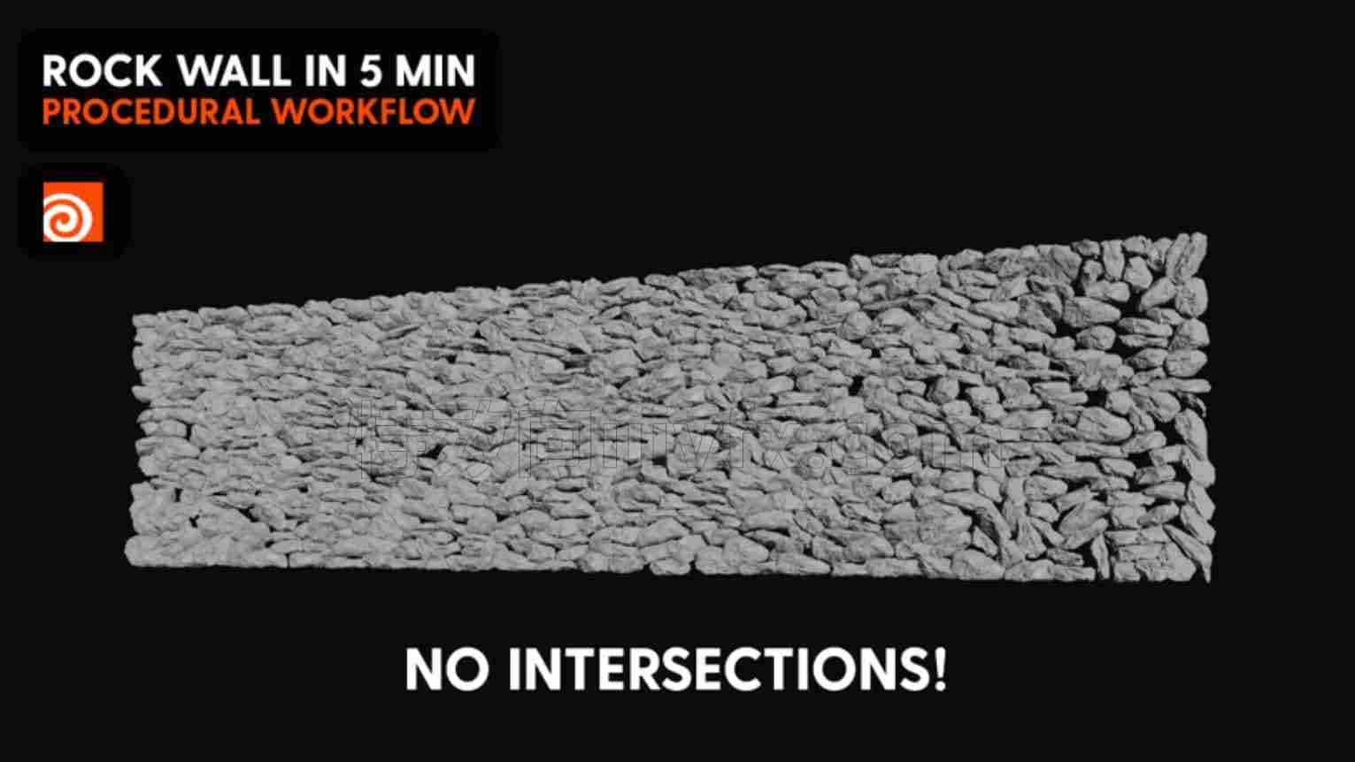 （已更-昨忘拖进网盘）程序化石头墙hip工程Procedural Rock Wall without intersections