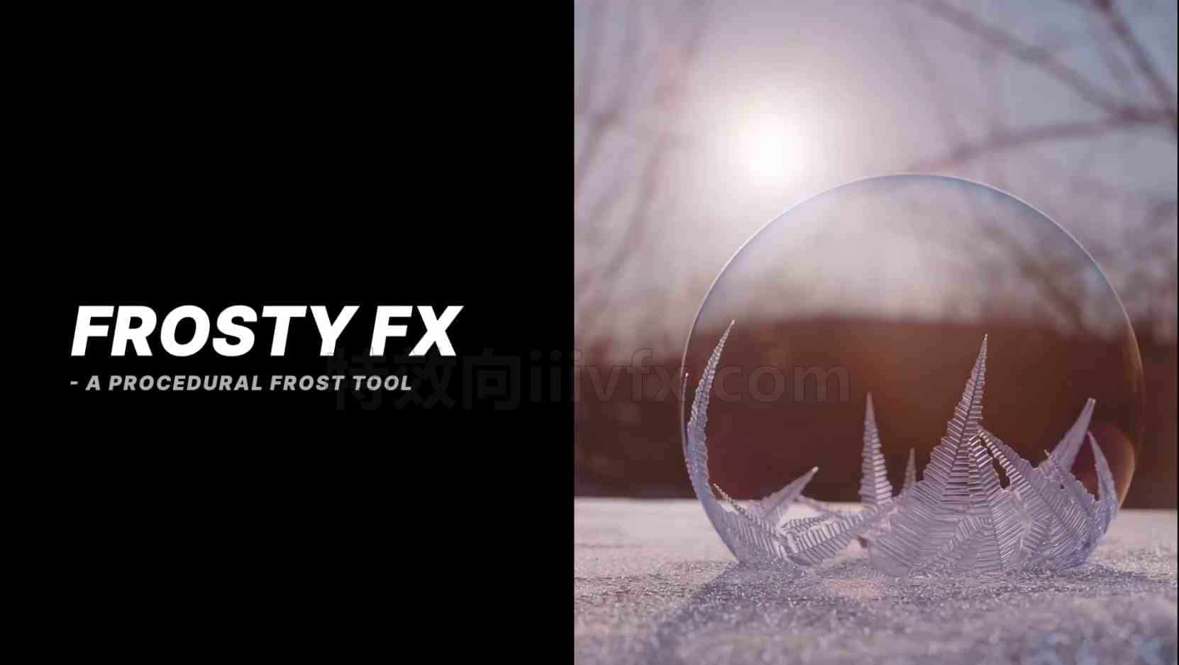 Houdini程序化霜雪花工具Procedural Frost Tool – Houdini 19