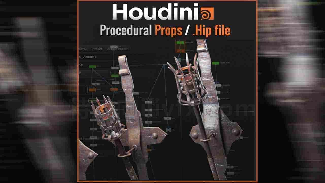 程序道具模型/免费Hipnc文件（Houdini Apprentice）