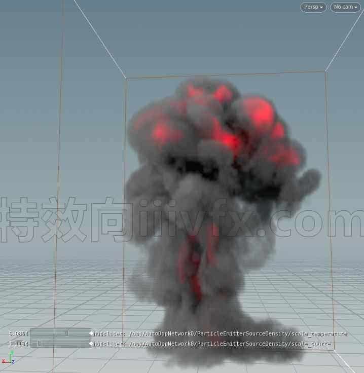 三维影视houdini特效突然爆炸hip工程文件