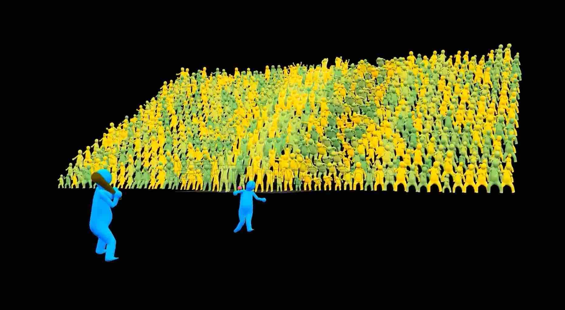 群集Hoduini人群波浪模拟基本概念Crowd Simulation Basic Concept