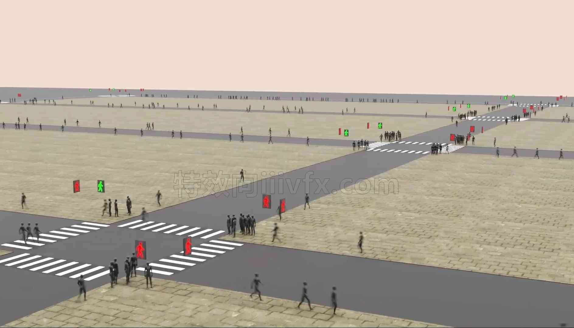 使用Houdini Vex从零创建智能行人群集系统全流程  深入了解动态行人系统 Dynamic Pedestrian Systems in Houdini with VEX
