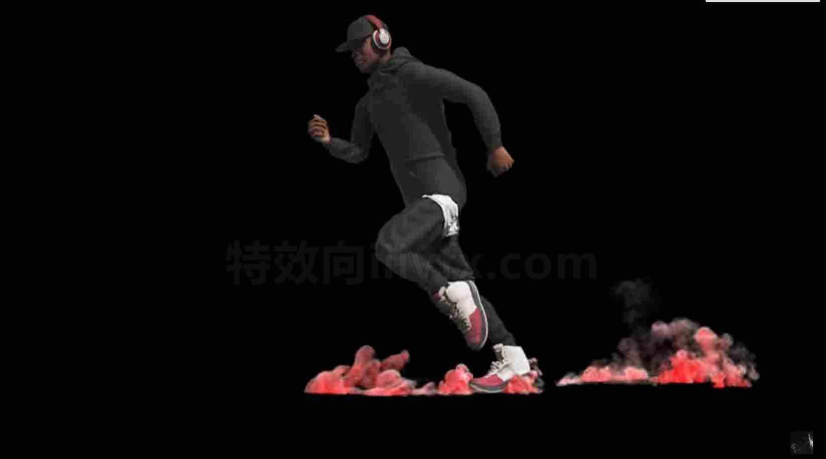 人跑步地面灰尘互动hip工程18版 Ground Dust Interaction Houdini | Houdini SideFX