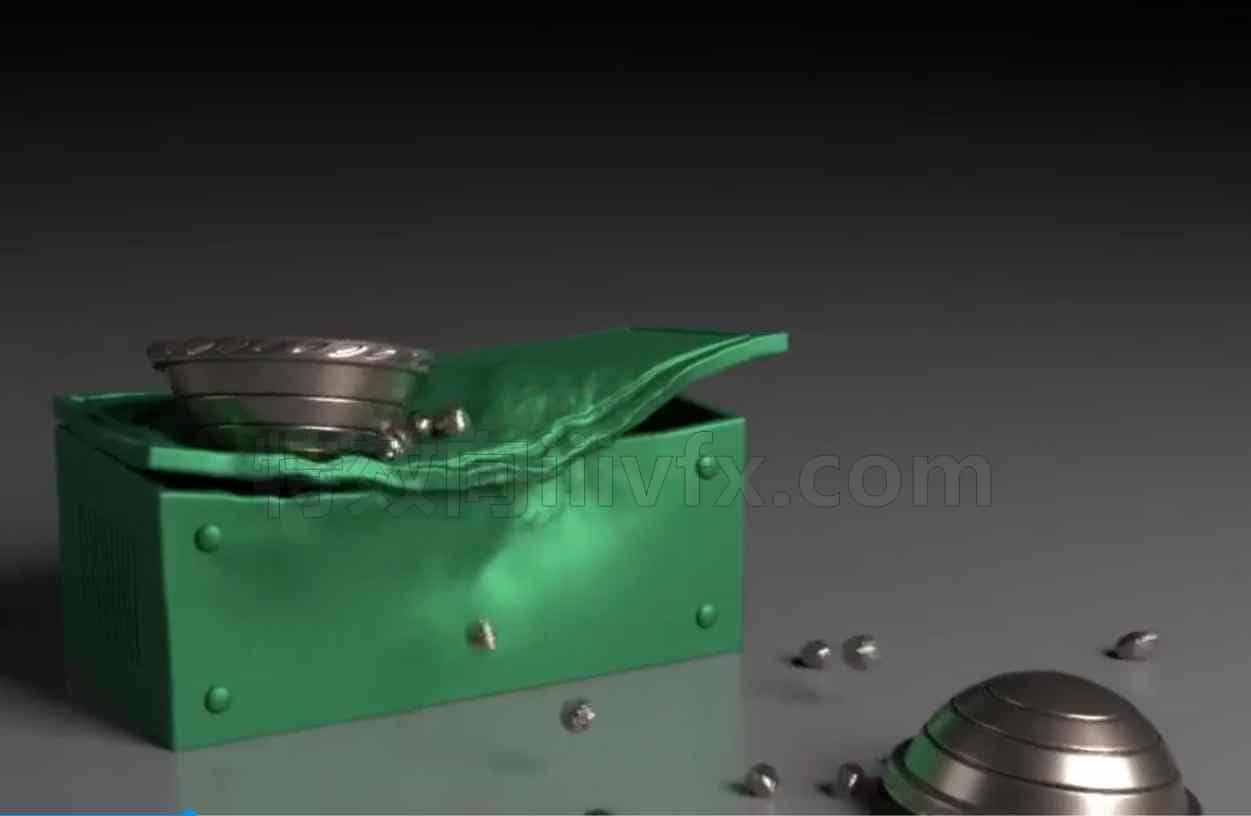 Houdini18金属撞击变形弯曲特效hip工程文件