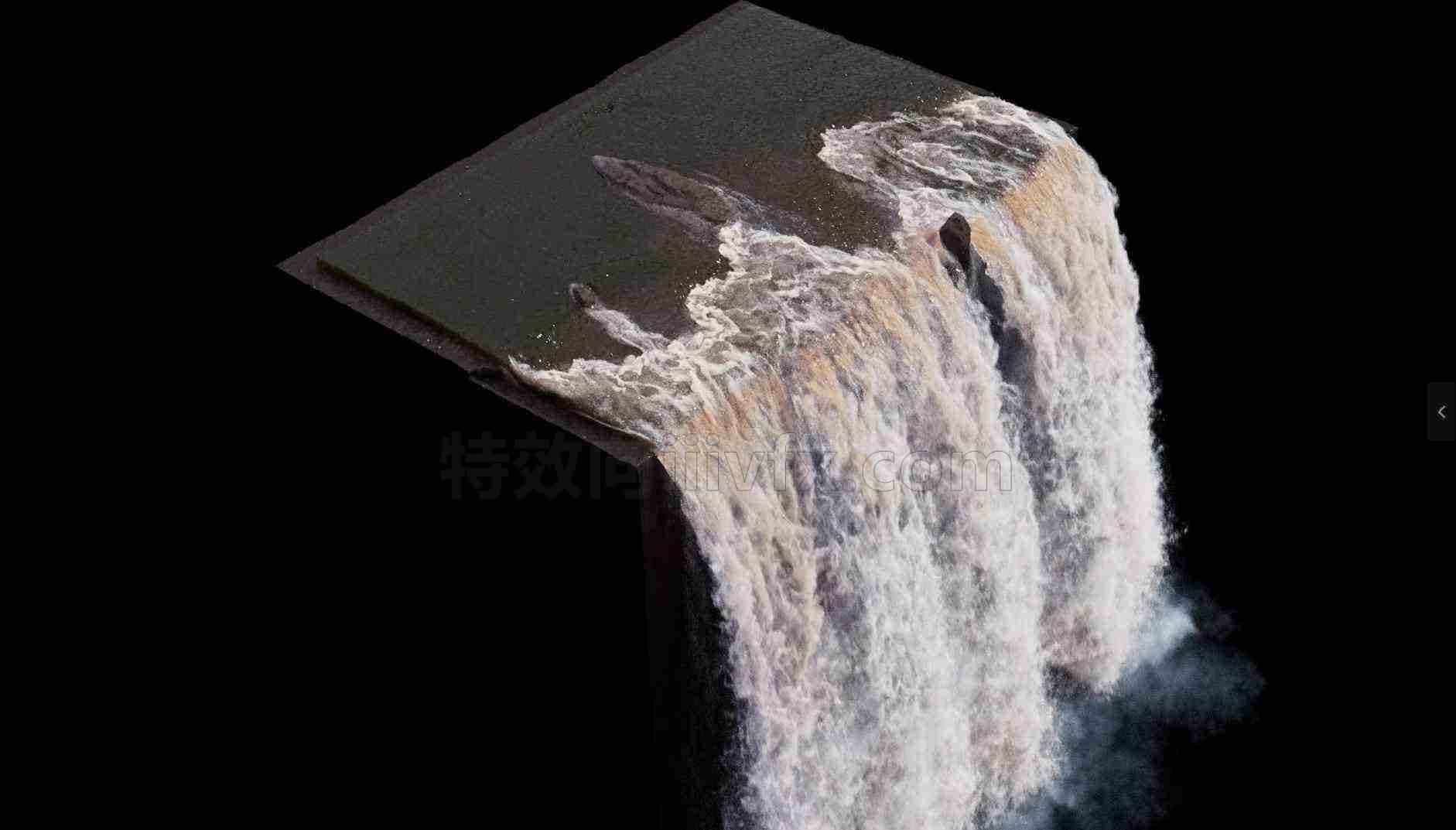 高级瀑布2.0项目工程Waterfall 2.0 Houdini