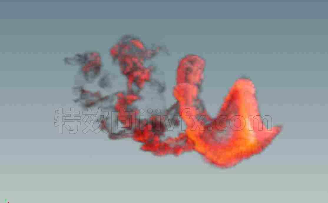 houdini高速移动带旋转物体拖尾pyro发射源处理B粒子差值