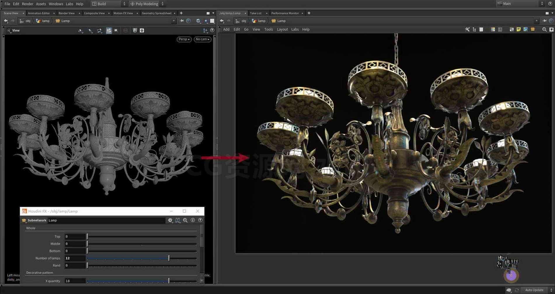 Houdini_to_Blender_程序化吊灯-工具分享落于-B站/公众号:特效向