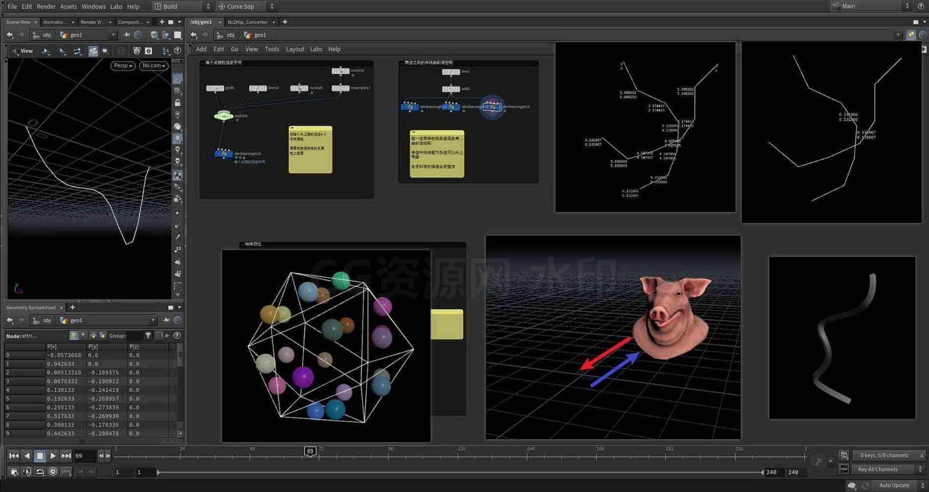 Houdini_常用VEX整理04-工具分享落于-B站/公众号:特效向