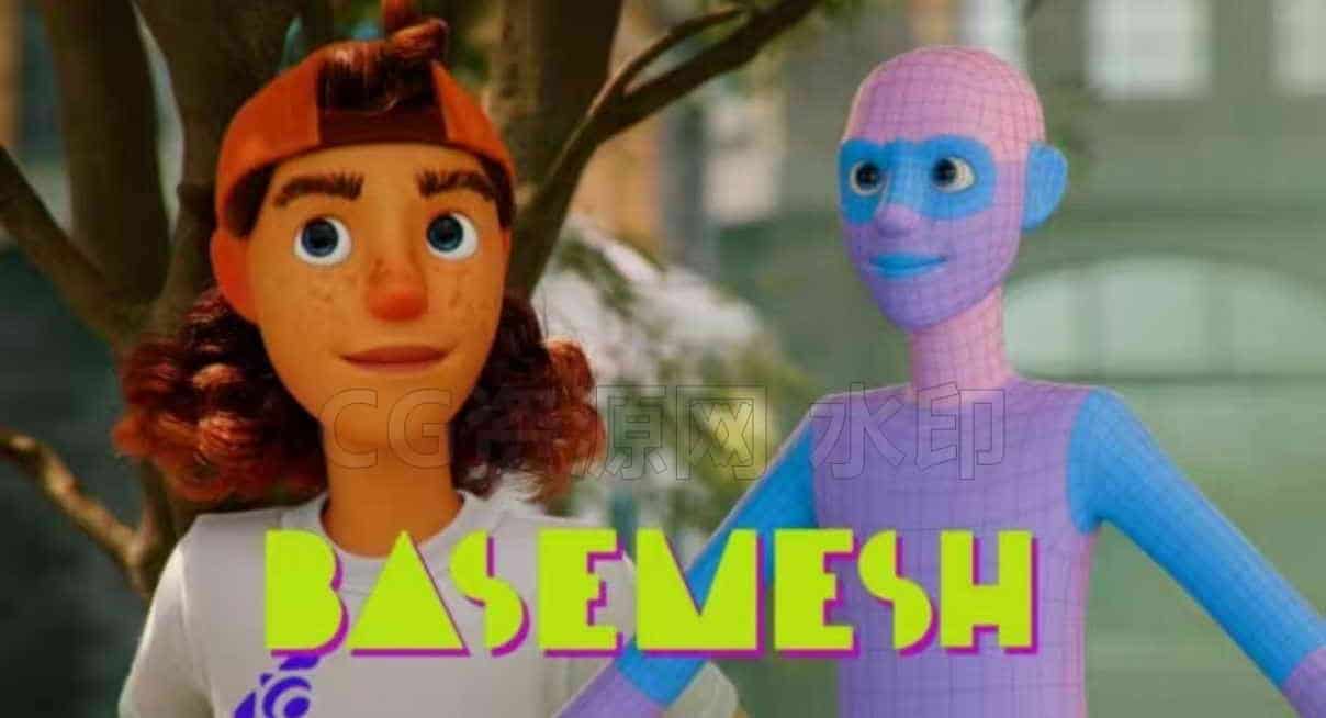Basemesh丨使用blender快速创建风格化角色-B站/公众号:特效向