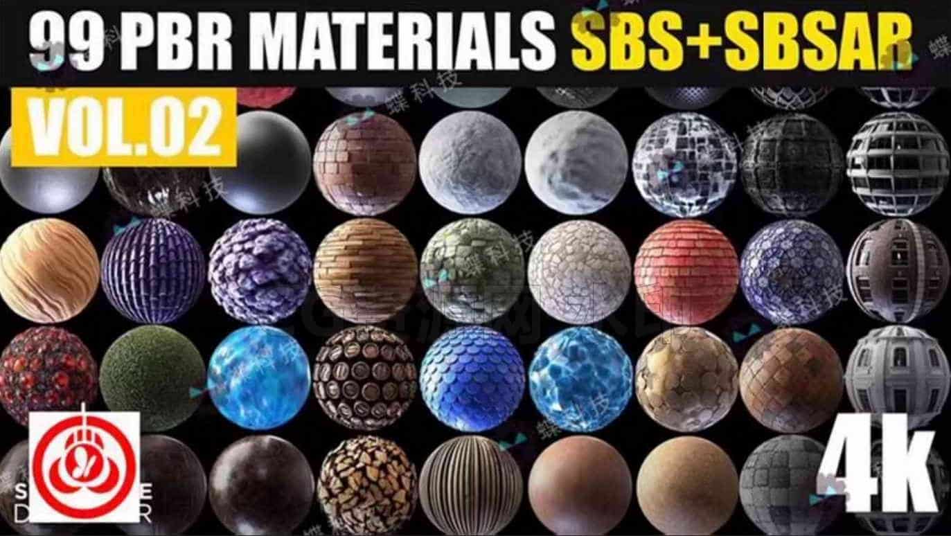 Substance Designer瓷砖塑料皮肤木材智能材质球风格化外墙sp材质-B站/公众号:特效向