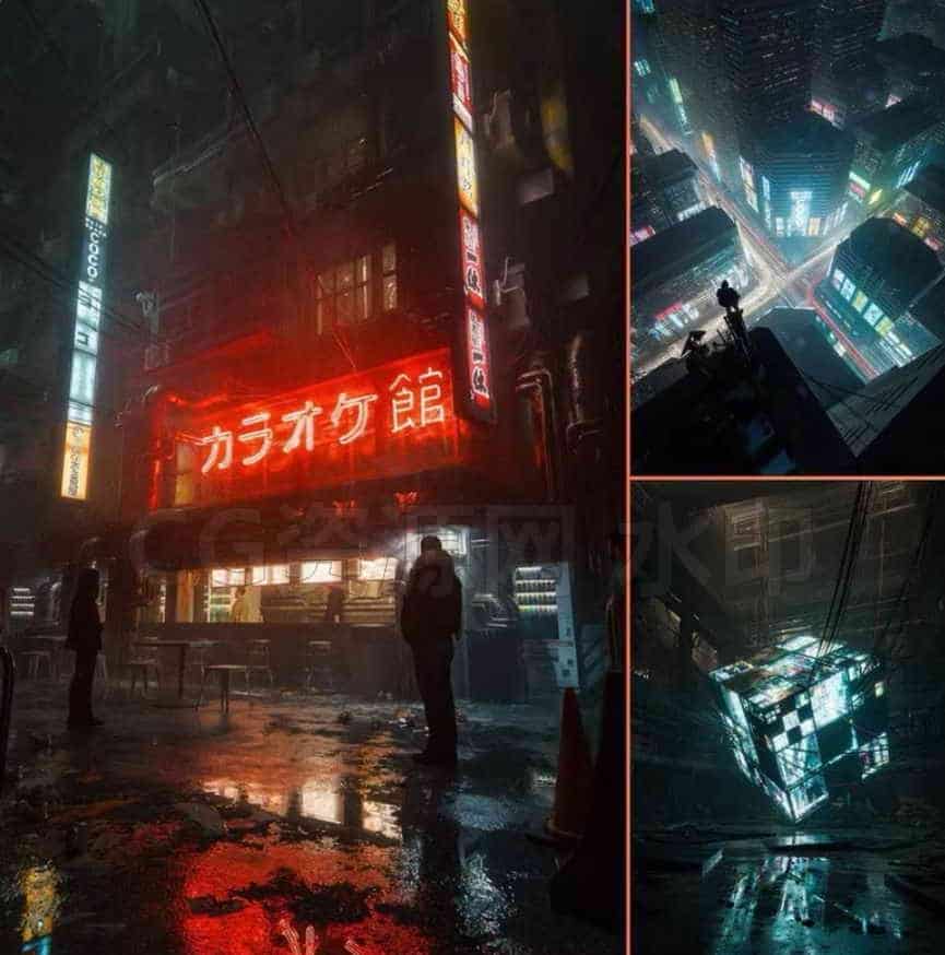图片[3]-blender创建赛博朋克城市4个案例-B站/公众号:特效向