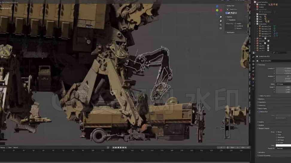 图片[4]-Blender+Vizcom机械概念设计-B站/公众号:特效向