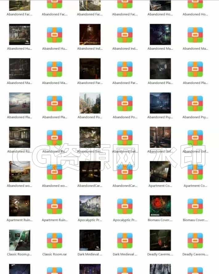 图片[2]-模型UE4UE5模型场景集合游戏场景废土风工厂废墟城市末日-B站/公众号:特效向