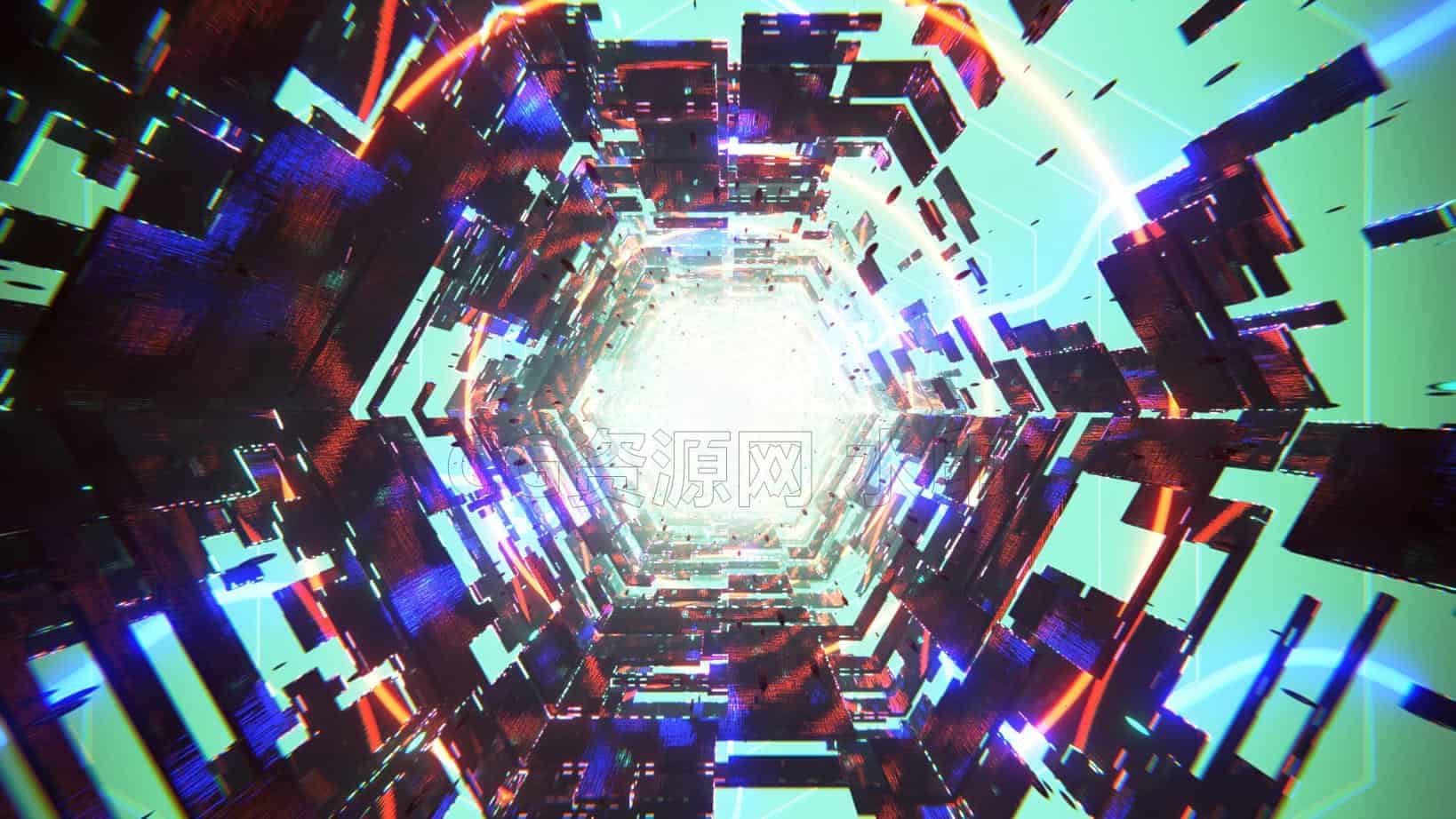 Blender炫酷百个转场效果工程场景文件001-B站/公众号:特效向