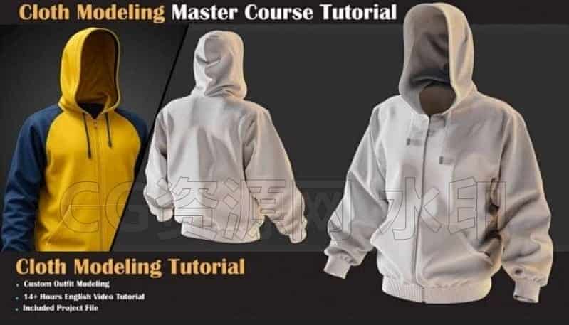 图片[3]-Marvelous Designer布料衣服14小时11案例玩转MD课程数字服装-B站/公众号:特效向