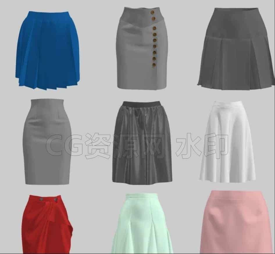 图片[4]-【MD布料文件】Marvelous Designer近70套服装布料衣服源文件-B站/公众号:特效向