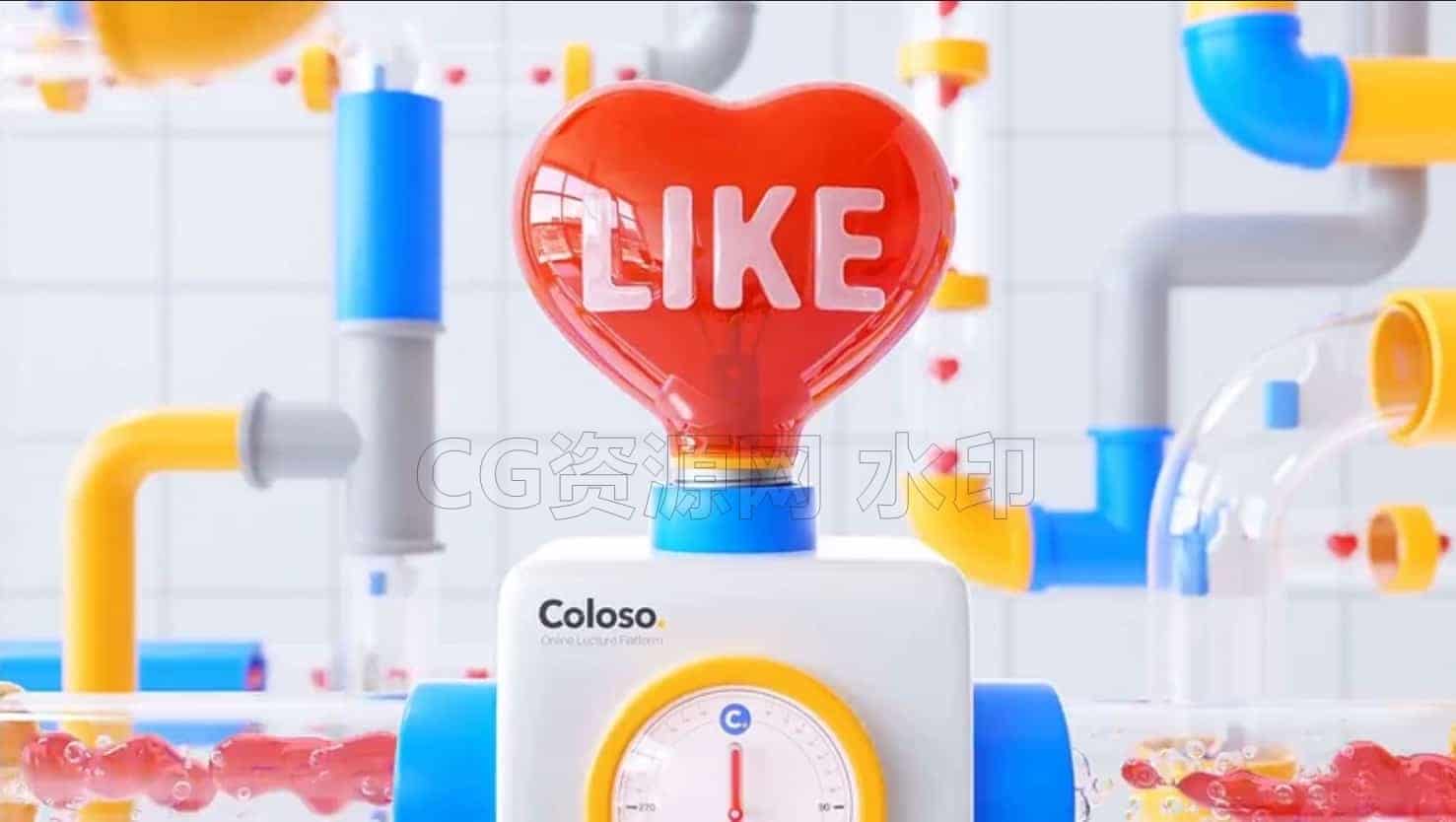 图片[4]-Coloso课程C4D动态设计运动图形c4d动画教程-B站/公众号:特效向
