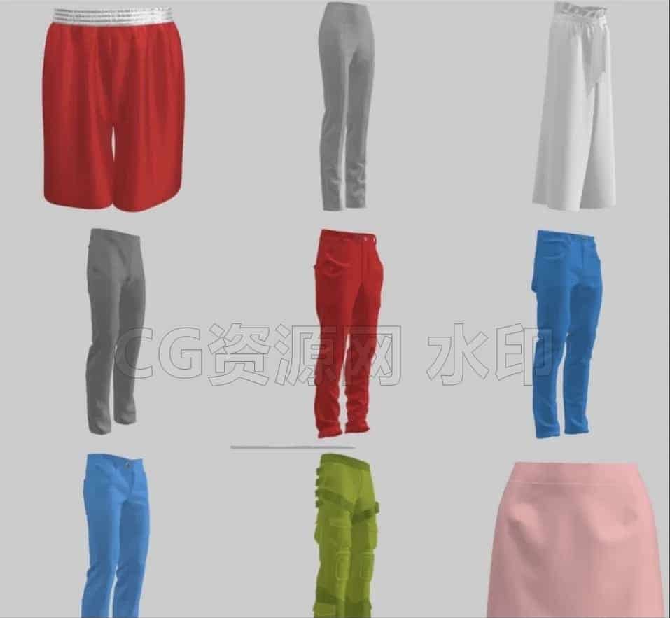 图片[3]-【MD布料文件】Marvelous Designer近70套服装布料衣服源文件-B站/公众号:特效向