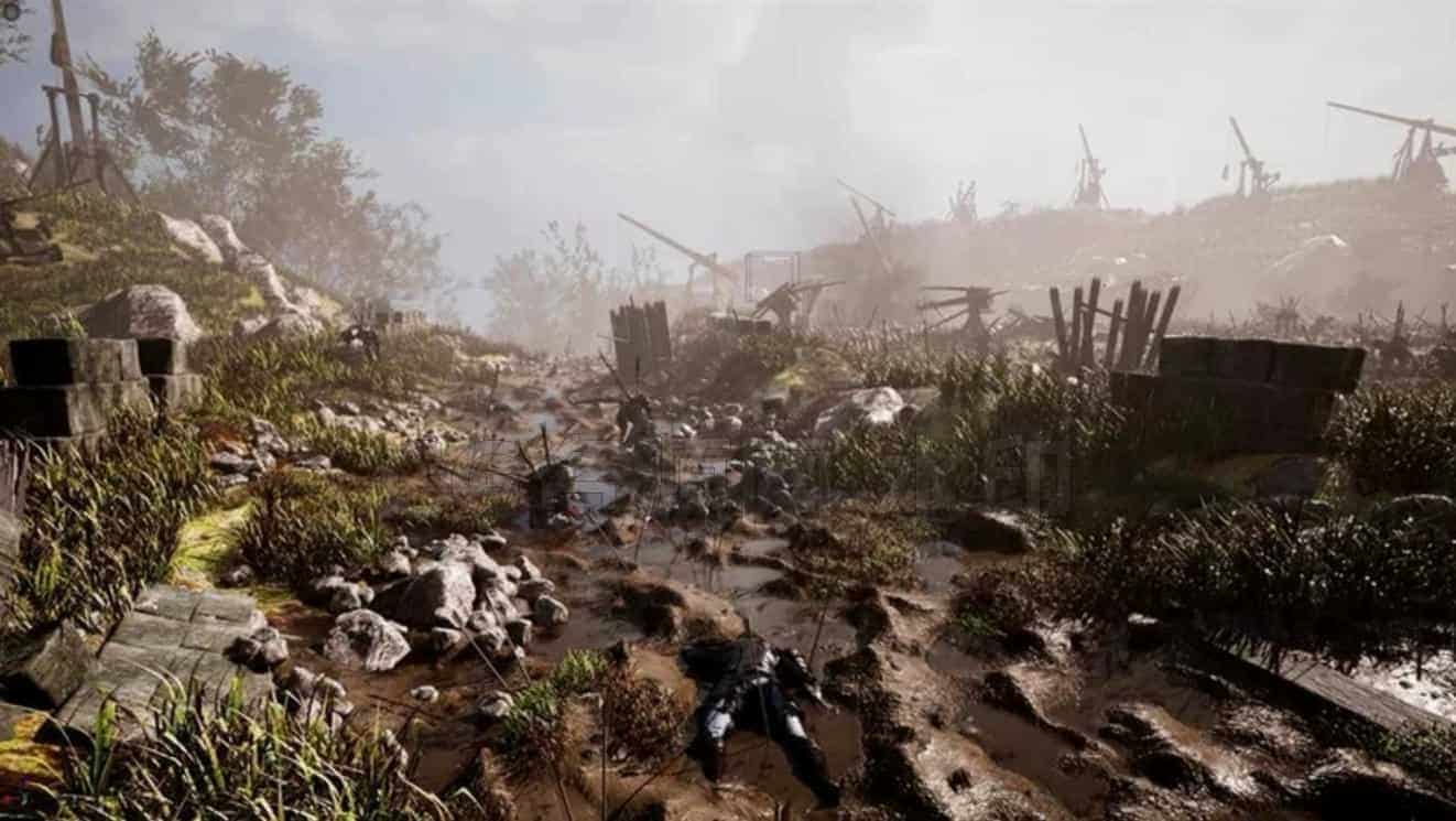 图片[2]-UE5 The Fallen Fortress 沦陷废弃战场堡垒城墙场景5.1-B站/公众号:特效向