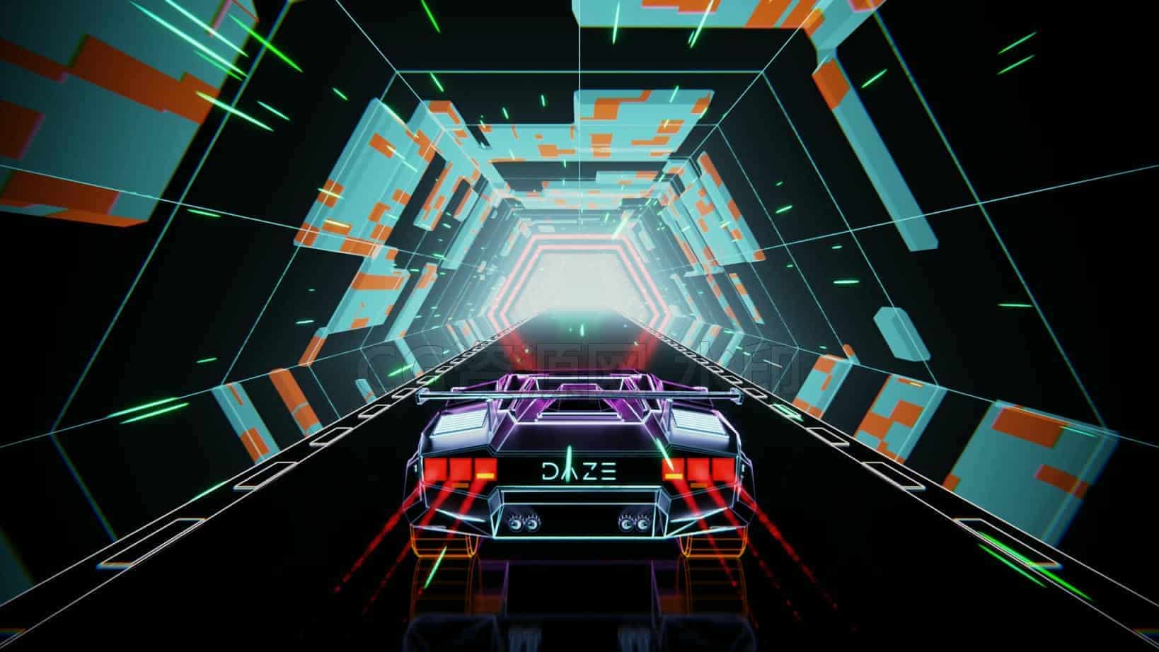 Blender炫酷百个转场效果工程场景文件005-B站/公众号:特效向