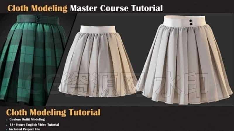 图片[5]-Marvelous Designer布料衣服14小时11案例玩转MD课程数字服装-B站/公众号:特效向