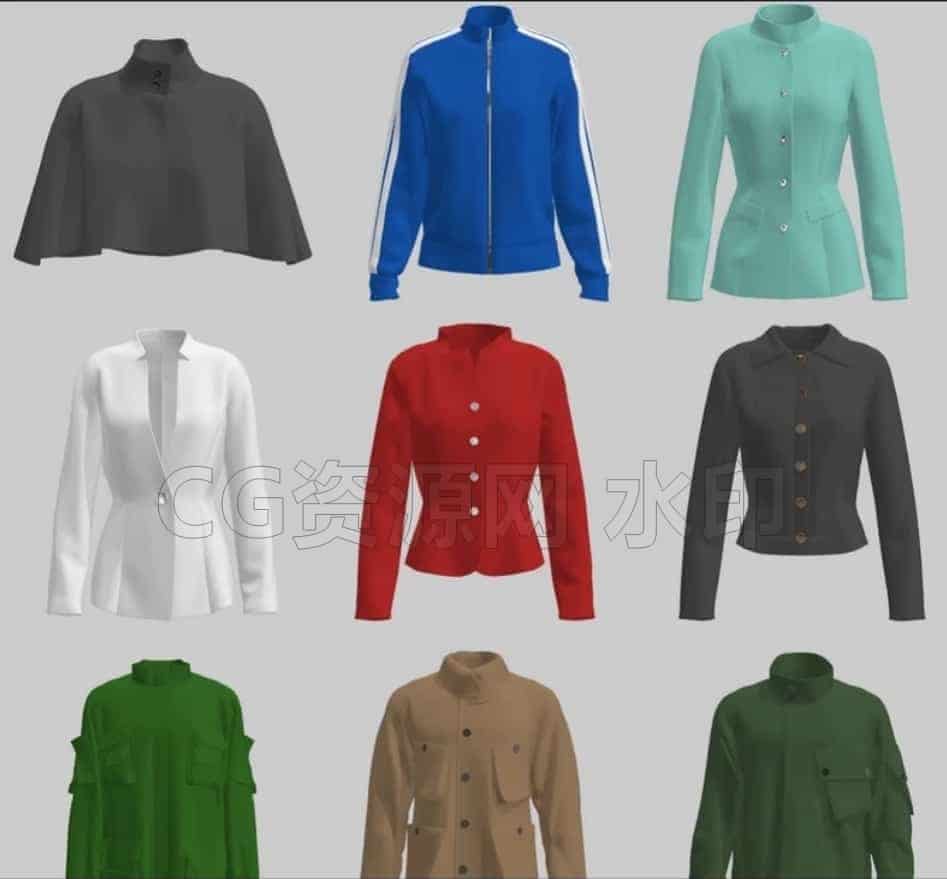 图片[5]-【MD布料文件】Marvelous Designer近70套服装布料衣服源文件-B站/公众号:特效向